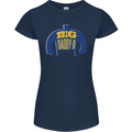 Big Daddy O Funny Fathers Day Dad Womens Petite Cut T-Shirt Navy Blue