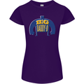 Big Daddy O Funny Fathers Day Dad Womens Petite Cut T-Shirt Purple