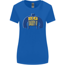 Big Daddy O Funny Fathers Day Dad Womens Wider Cut T-Shirt Royal Blue