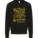 Big Truck Lorry Driver HGV Kids Sweatshirt Jumper Black