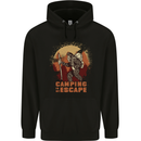 Bigfoot Camping is My Escape Funny Mens 80% Cotton Hoodie Black