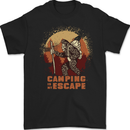 Bigfoot Camping is My Escape Funny Mens Gildan Cotton T-Shirt Black