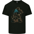 Bigfoot Hockey Player Kids T-Shirt Childrens Black