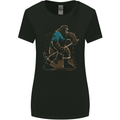 Bigfoot Hockey Player Womens Wider Cut T-Shirt Black