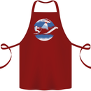 Bigfoot Lockness Monster Alien Abduction UFO Cotton Apron 100% Organic Maroon