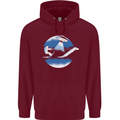 Bigfoot Lockness Monster Alien Abduction UFO Mens 80% Cotton Hoodie Maroon