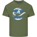 Bigfoot Lockness Monster Alien Abduction UFO Mens Cotton T-Shirt Tee Top Military Green