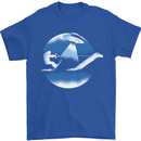 Bigfoot Lockness Monster Alien Abduction UFO Mens T-Shirt 100% Cotton Royal Blue