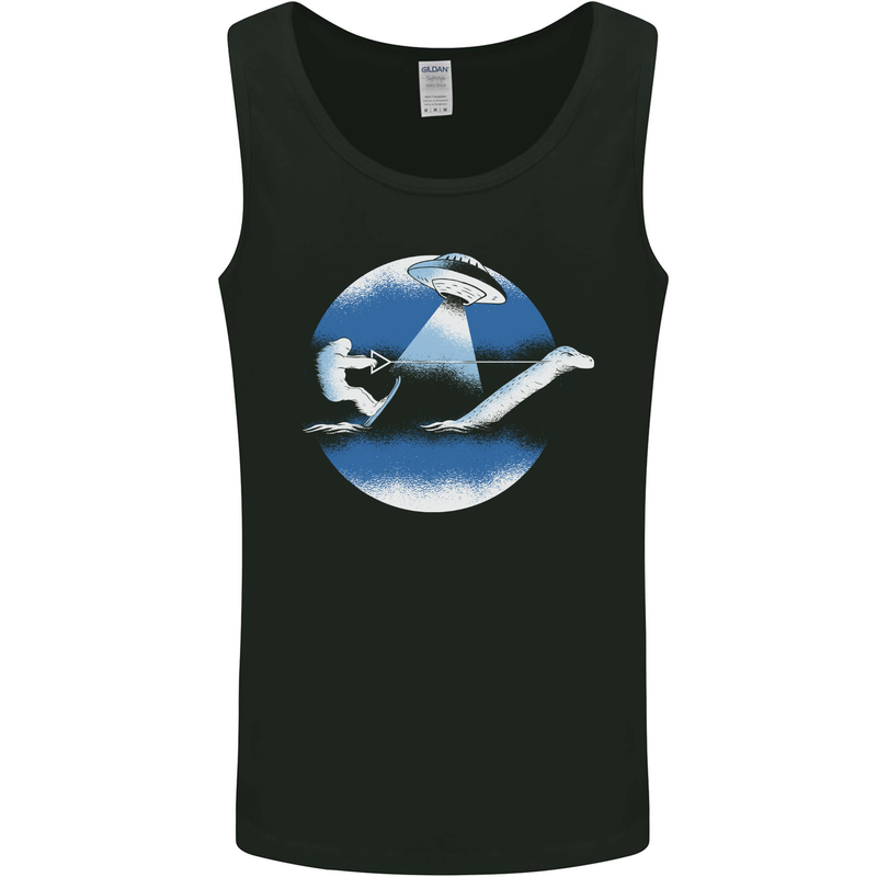 Bigfoot Lockness Monster Alien Abduction UFO Mens Vest Tank Top Black