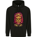 Bigfoot Messy Hair Don't Care Funny Childrens Kids Hoodie Black