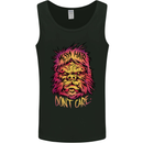 Bigfoot Messy Hair Don't Care Funny Mens Vest Tank Top Black