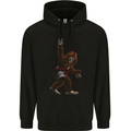 Bigfoot Rocks Funny Rock n Roll Guitar Music Mens 80% Cotton Hoodie Black