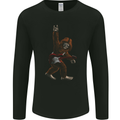 Bigfoot Rocks Funny Rock n Roll Guitar Music Mens Long Sleeve T-Shirt Black