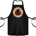 Bigfoot Society Sasquatch Crew Cotton Apron 100% Organic Black