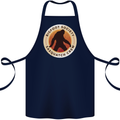 Bigfoot Society Sasquatch Crew Cotton Apron 100% Organic Navy Blue