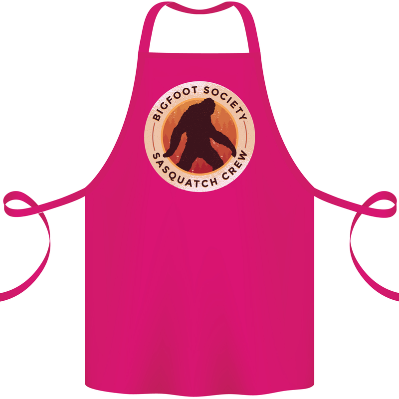 Bigfoot Society Sasquatch Crew Cotton Apron 100% Organic Pink