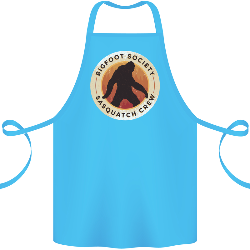 Bigfoot Society Sasquatch Crew Cotton Apron 100% Organic Turquoise