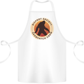 Bigfoot Society Sasquatch Crew Cotton Apron 100% Organic White