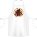 Bigfoot Society Sasquatch Crew Cotton Apron 100% Organic White