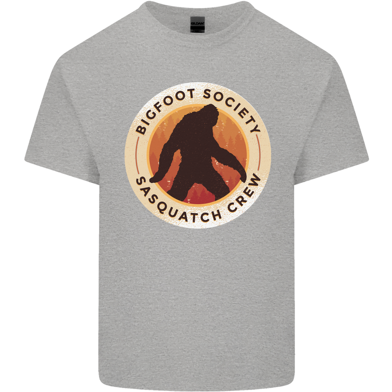 Bigfoot Society Sasquatch Crew Kids T-Shirt Childrens Sports Grey