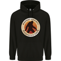 Bigfoot Society Sasquatch Crew Mens 80% Cotton Hoodie Black