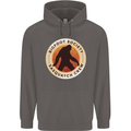 Bigfoot Society Sasquatch Crew Mens 80% Cotton Hoodie Charcoal