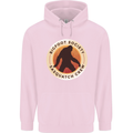 Bigfoot Society Sasquatch Crew Mens 80% Cotton Hoodie Light Pink