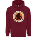 Bigfoot Society Sasquatch Crew Mens 80% Cotton Hoodie Maroon