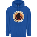 Bigfoot Society Sasquatch Crew Mens 80% Cotton Hoodie Royal Blue