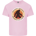 Bigfoot Society Sasquatch Crew Mens Cotton T-Shirt Tee Top Light Pink