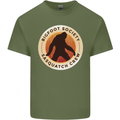 Bigfoot Society Sasquatch Crew Mens Cotton T-Shirt Tee Top Military Green