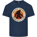 Bigfoot Society Sasquatch Crew Mens Cotton T-Shirt Tee Top Navy Blue