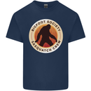 Bigfoot Society Sasquatch Crew Mens Cotton T-Shirt Tee Top Navy Blue