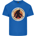 Bigfoot Society Sasquatch Crew Mens Cotton T-Shirt Tee Top Royal Blue