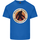Bigfoot Society Sasquatch Crew Mens Cotton T-Shirt Tee Top Royal Blue