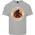Bigfoot Society Sasquatch Crew Mens Cotton T-Shirt Tee Top Sports Grey
