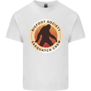 Bigfoot Society Sasquatch Crew Mens Cotton T-Shirt Tee Top White