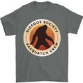 Bigfoot Society Sasquatch Crew Mens T-Shirt 100% Cotton Charcoal