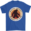 Bigfoot Society Sasquatch Crew Mens T-Shirt 100% Cotton Royal Blue