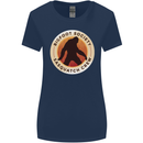 Bigfoot Society Sasquatch Crew Womens Wider Cut T-Shirt Navy Blue