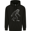 Bigfoot Taking a Stroll Childrens Kids Hoodie Black