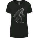 Bigfoot Taking a Stroll Womens Wider Cut T-Shirt Black