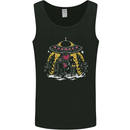 Bigfoot & Alien UFO Mens Vest Tank Top Black