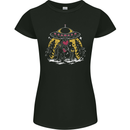 Bigfoot & Alien UFO Womens Petite Cut T-Shirt Black