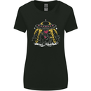 Bigfoot & Alien UFO Womens Wider Cut T-Shirt Black