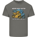 Bike Safety Motorbike Biker Motorcycle Mens Cotton T-Shirt Tee Top Charcoal