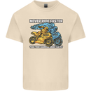 Bike Safety Motorbike Biker Motorcycle Mens Cotton T-Shirt Tee Top Natural