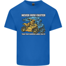 Bike Safety Motorbike Biker Motorcycle Mens Cotton T-Shirt Tee Top Royal Blue