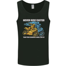 Bike Safety Motorbike Biker Motorcycle Mens Vest Tank Top Black