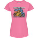 Bike Safety Motorbike Biker Motorcycle Womens Petite Cut T-Shirt Azalea